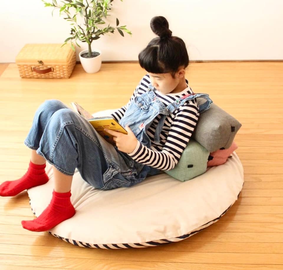 Bonheur Blue gray HUG easeはぐいーす&せんべい座布団セット