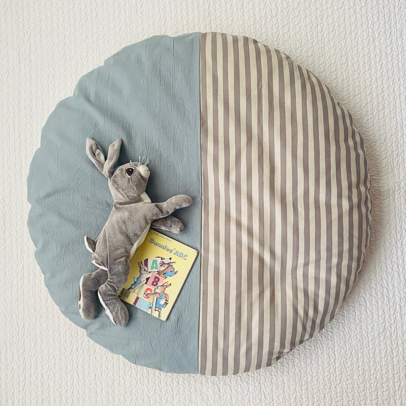 【数量限定】せんべい座布団セット Blue/Graystripe