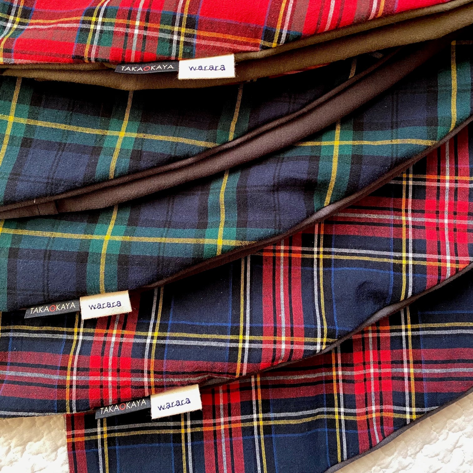 【数量限定】せんべい座布団カバー tartan