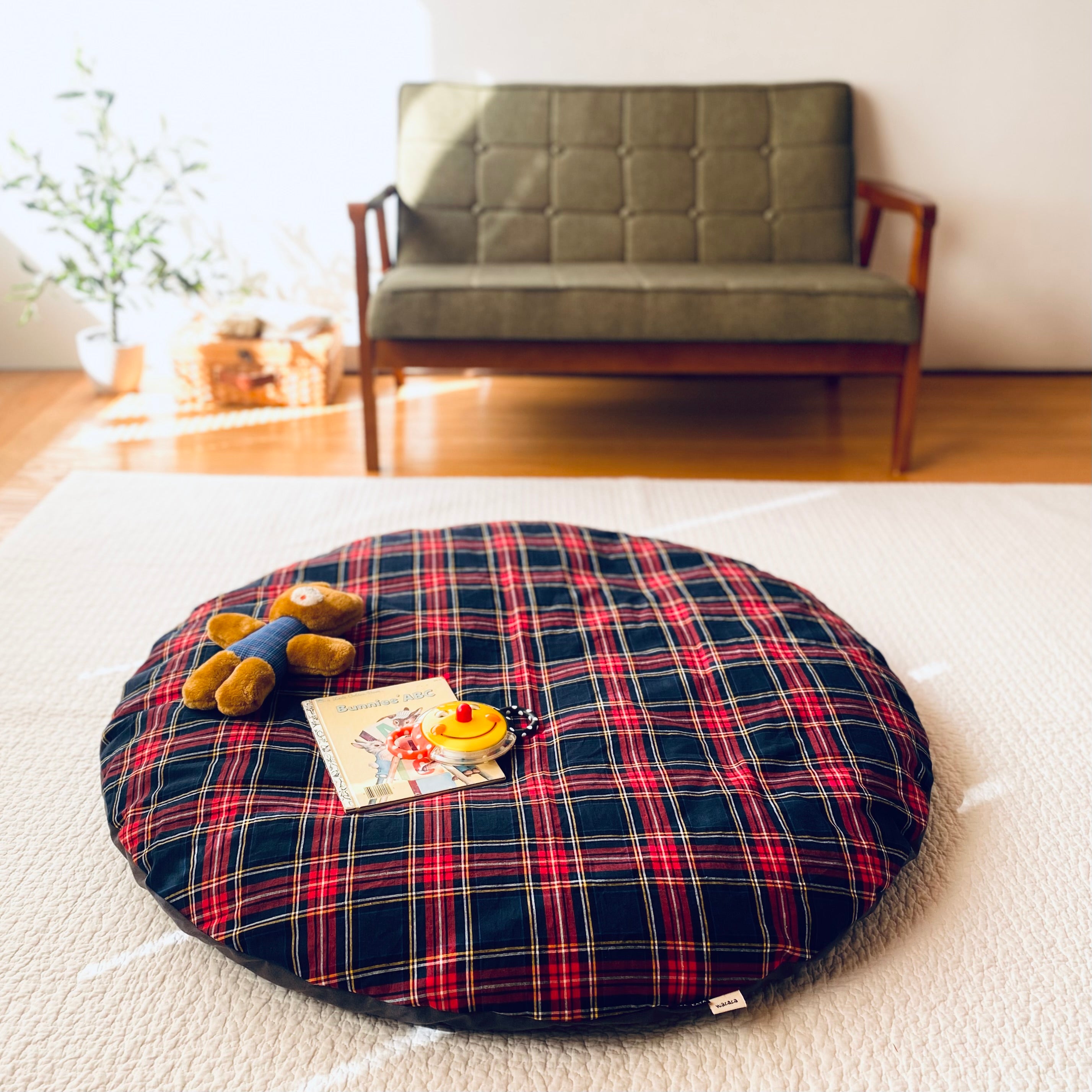 【NEW】せんべい座布団セット tartan
