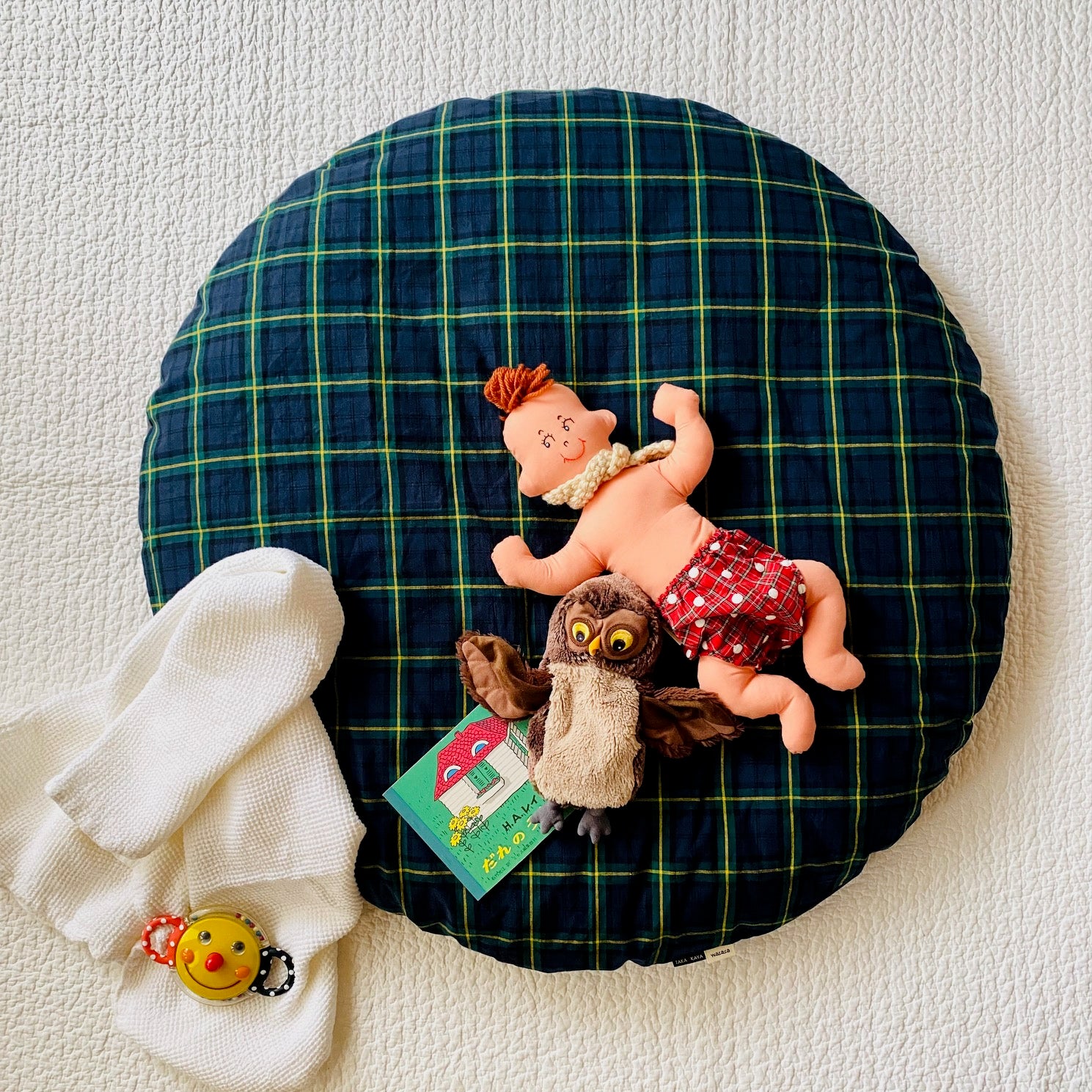 せんべい座布団カバー tartan