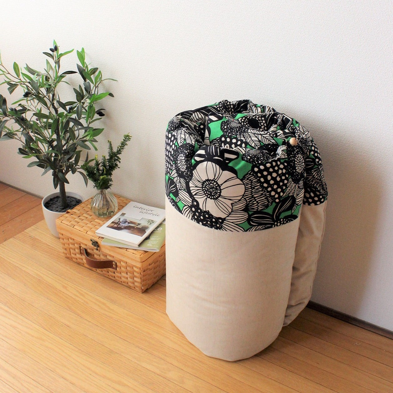 ごろね敷きふとんmonotone green