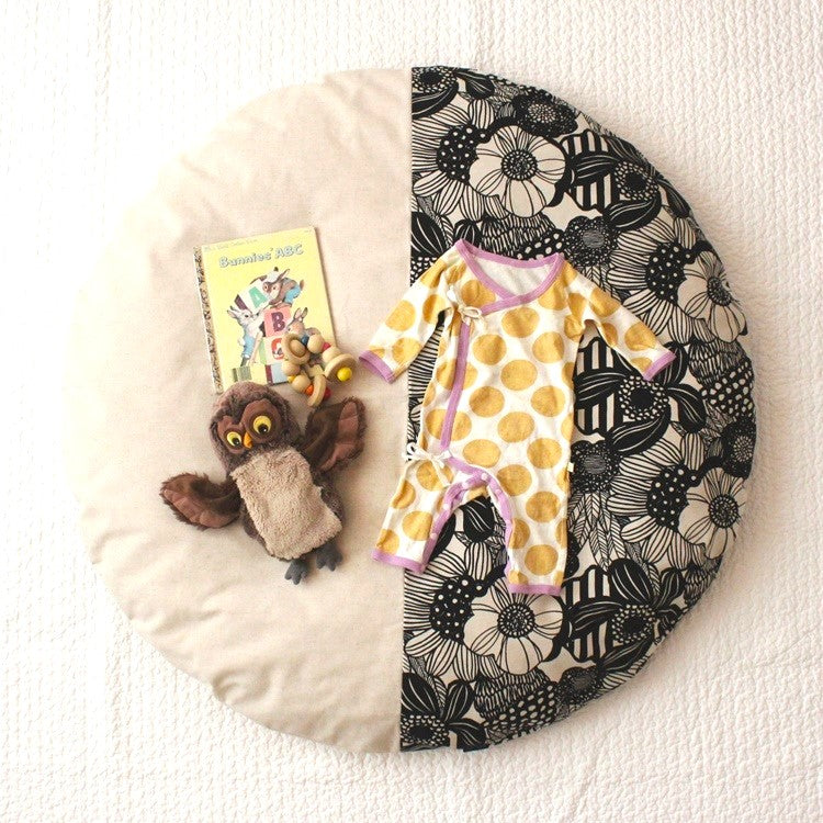 【刺繡入り】せんべい座布団セット ツートン