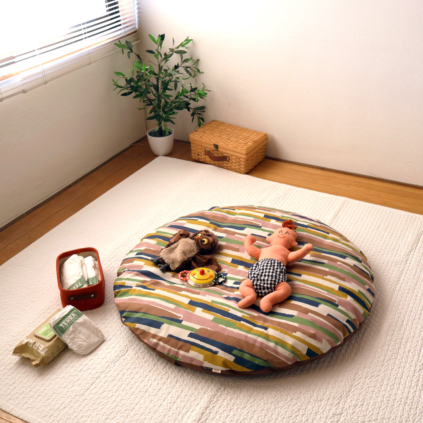 【NEW】せんべい座布団カバー palette(パレット)pink