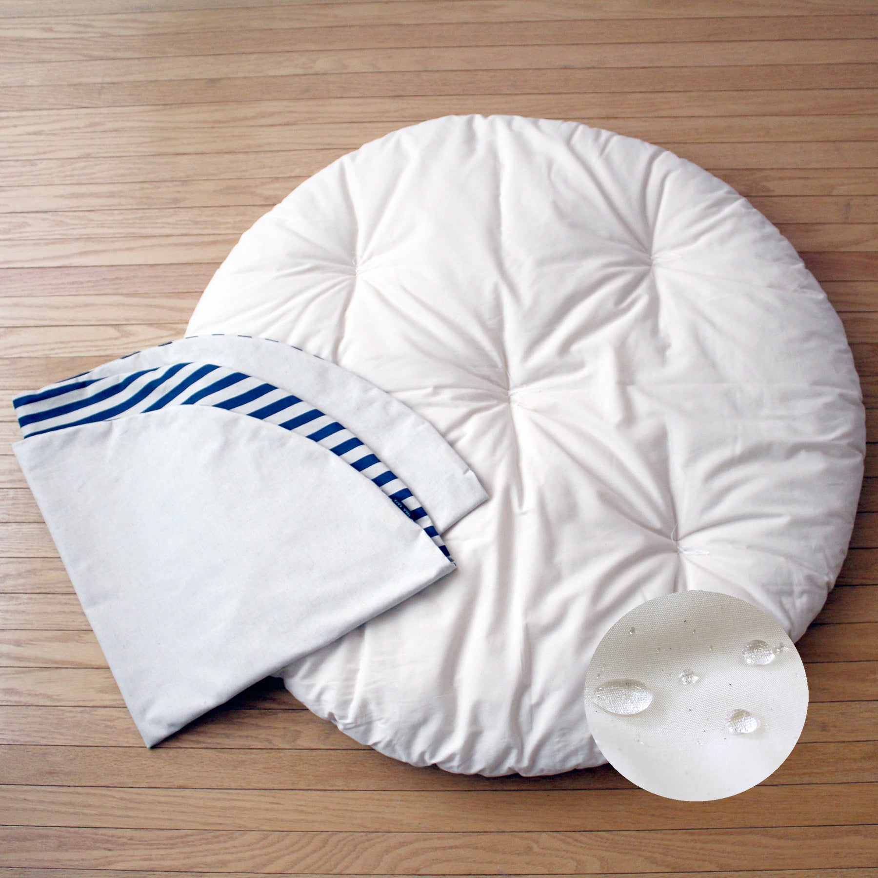 【足形刺繡】せんべい座布団セット