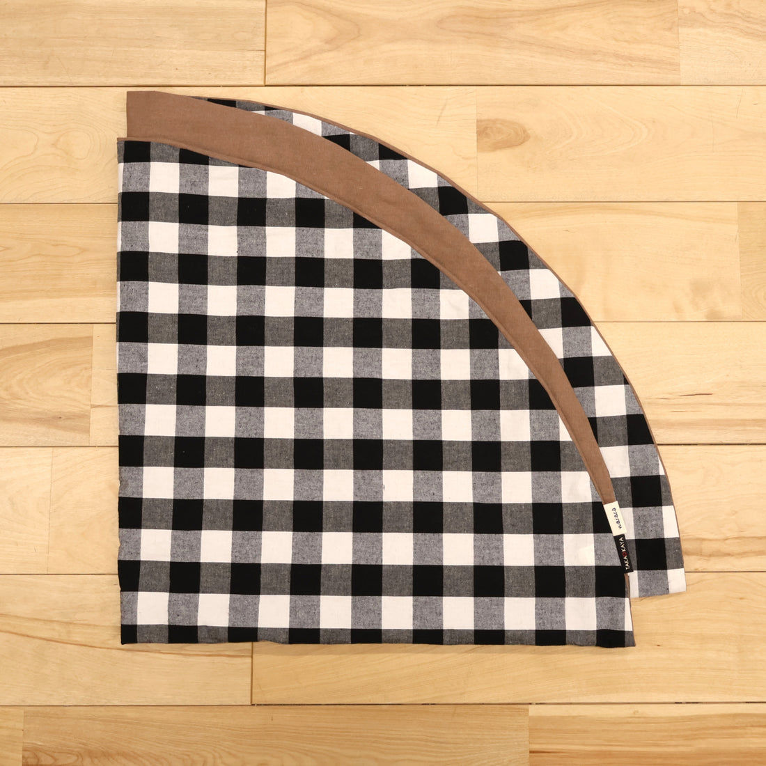 せんべい座布団カバー　gingham brack