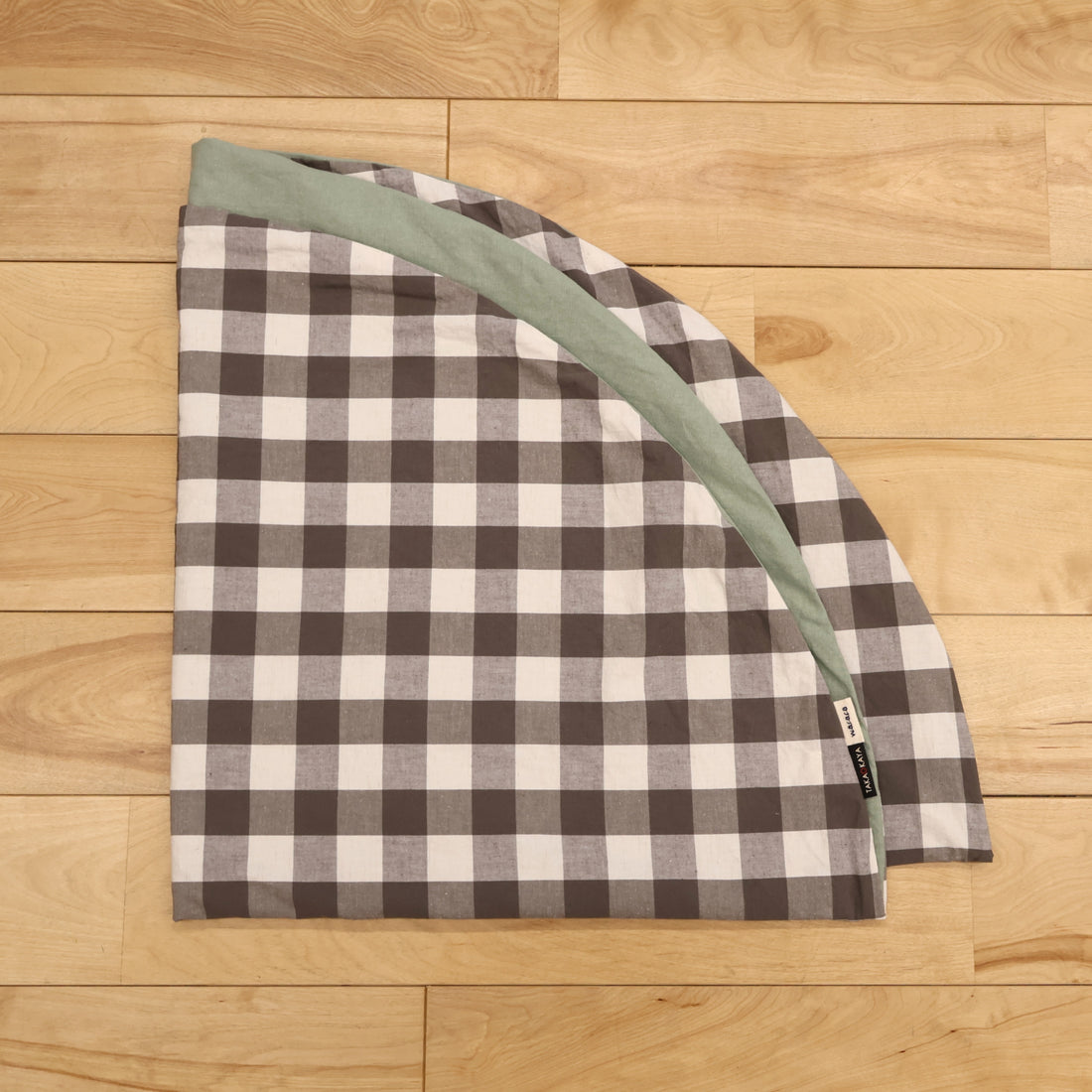 せんべい座布団カバー　gingham gray
