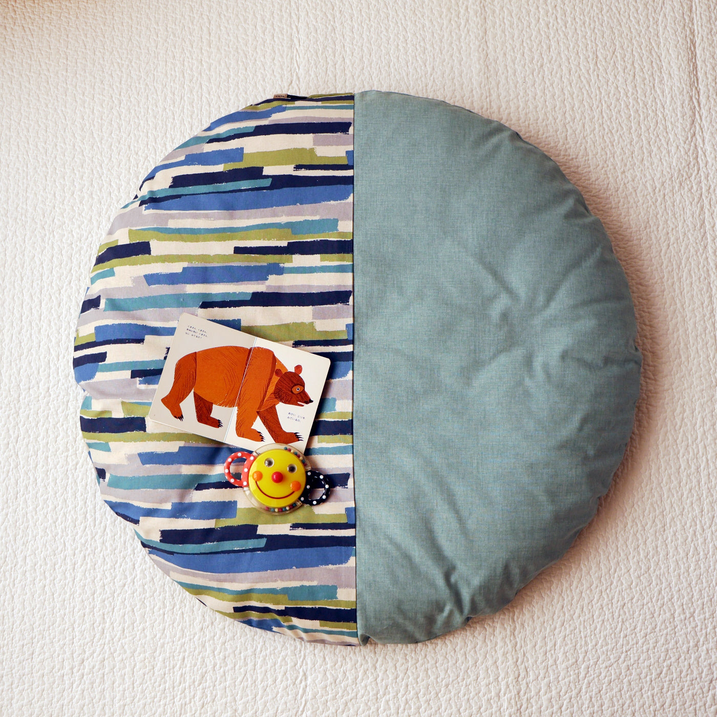 【NEW】せんべい座布団セット　palette（パレット）blue