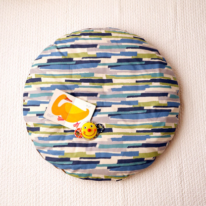 【NEW】せんべい座布団セット　palette（パレット）blue