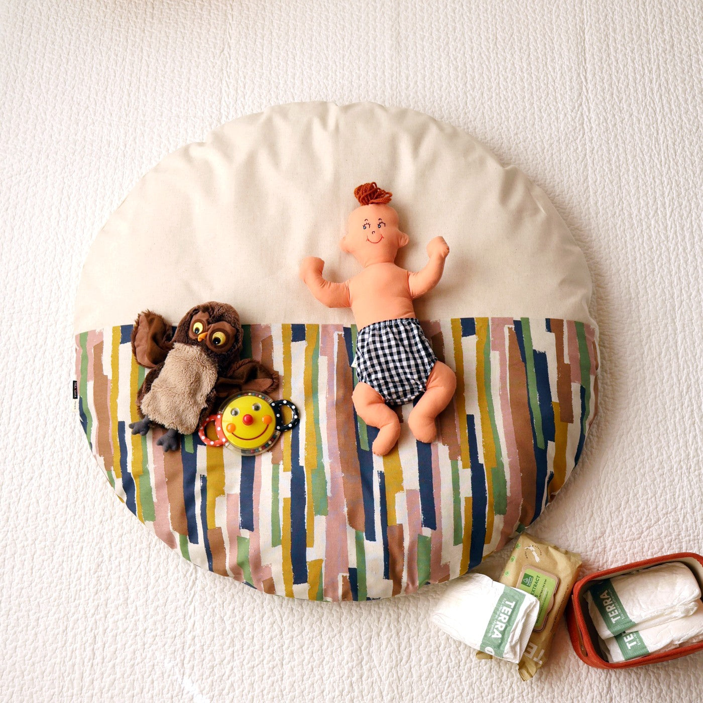 【NEW】せんべい座布団カバー　palette（パレット）pink